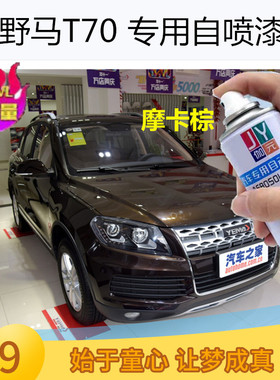 野马T70补漆笔摩卡棕色自喷漆珠光白墨玉黑凤凰橙色漆面划痕修复