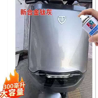 台铃电动车自喷漆新合金钛灰色