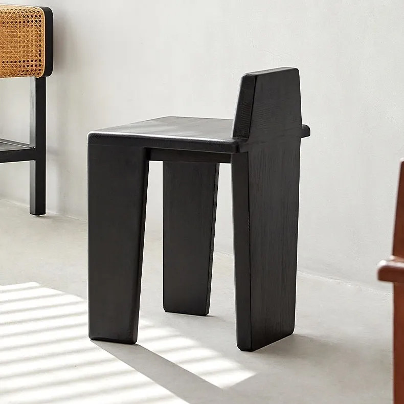 原木卢克凳侘寂风边几实木沙发边桌中古餐椅家用餐厅极简靠背椅子,住宅家具,餐椅,淘宝优惠券,粉丝福利购,淘宝优惠卷