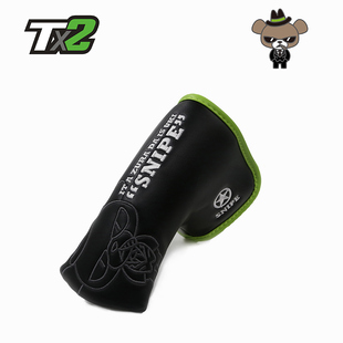 日本SNIPE推杆套一字L型杆套小熊黑色杆套高尔夫推杆套杆头套帽套