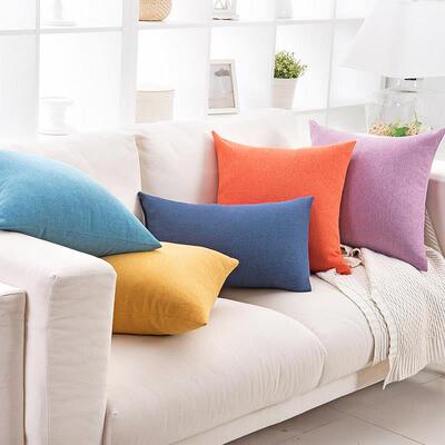 纯色丝绒抱枕沙发客厅靠枕抱枕套定制汽车护腰床上靠背垫床头靠垫