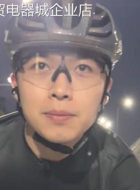户外运动夜晚骑行护目眼镜男女连体防风沙蚊虫爬山跑步自行车墨镜