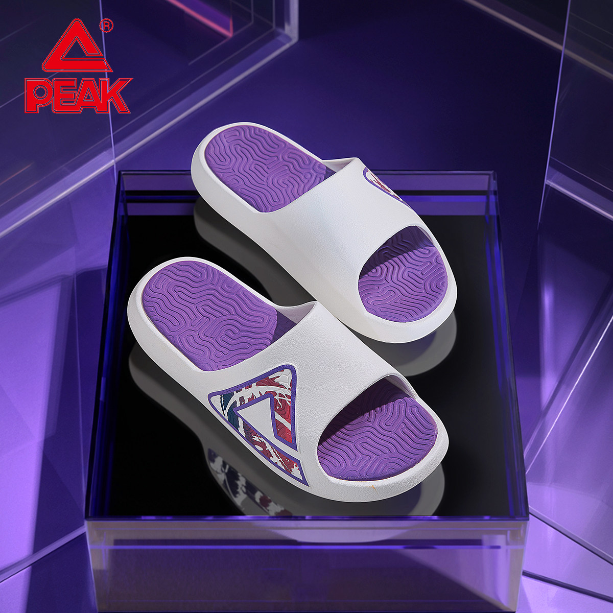 Peak匹克态极运动拖鞋男款一字拖外穿舒适防滑透气休闲沙滩凉拖鞋