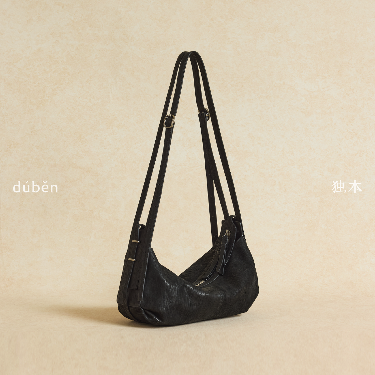 独本duben｜榫月hobo包小号植鞣牛皮通勤单肩斜挎包包女26年新款
