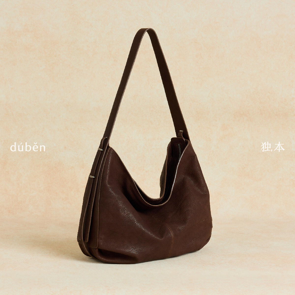 独本duben ｜榫月牦云Hobo包植鞣牛皮通勤单肩腋下包26年新款女包,箱包皮具/热销女包/男包,通用款女包,淘宝优惠券,粉丝福利购,淘宝优惠卷