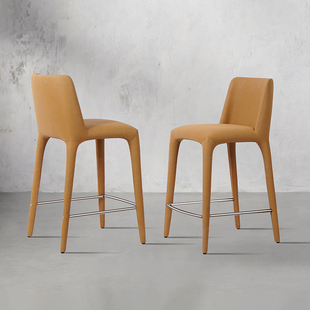 吧台椅家用轻奢复古吧椅椅子酒吧椅子吧凳子网红简约高脚凳子7595