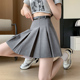 高腰百褶裙女春秋夏季 腰带短裙子学院风jk显瘦小个子半身裙 2024款