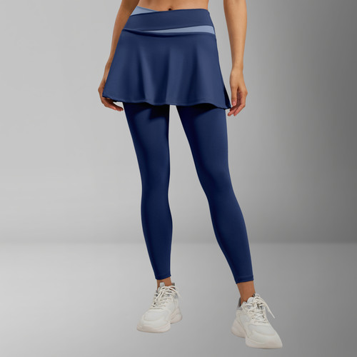 假两件速干显腿长瑜伽长裤