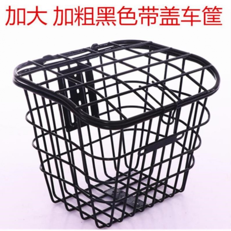 物筐固定加e固娄子行车置物自行时储物筐前尚框子白色车前篮子电