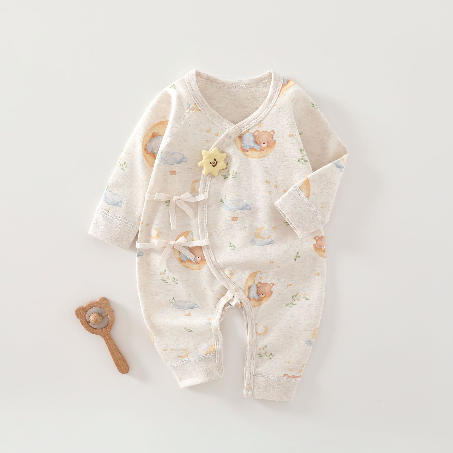 婴儿衣服四季纯棉连体衣