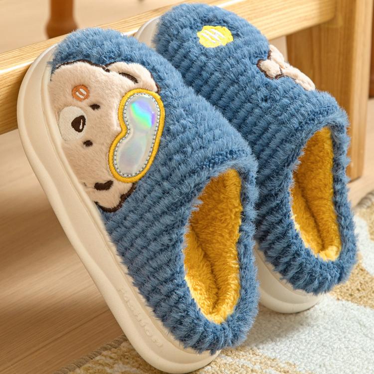 超暖~儿童棉拖鞋男童女童卡通可爱秋冬季家用新款厚底保暖宝宝拖