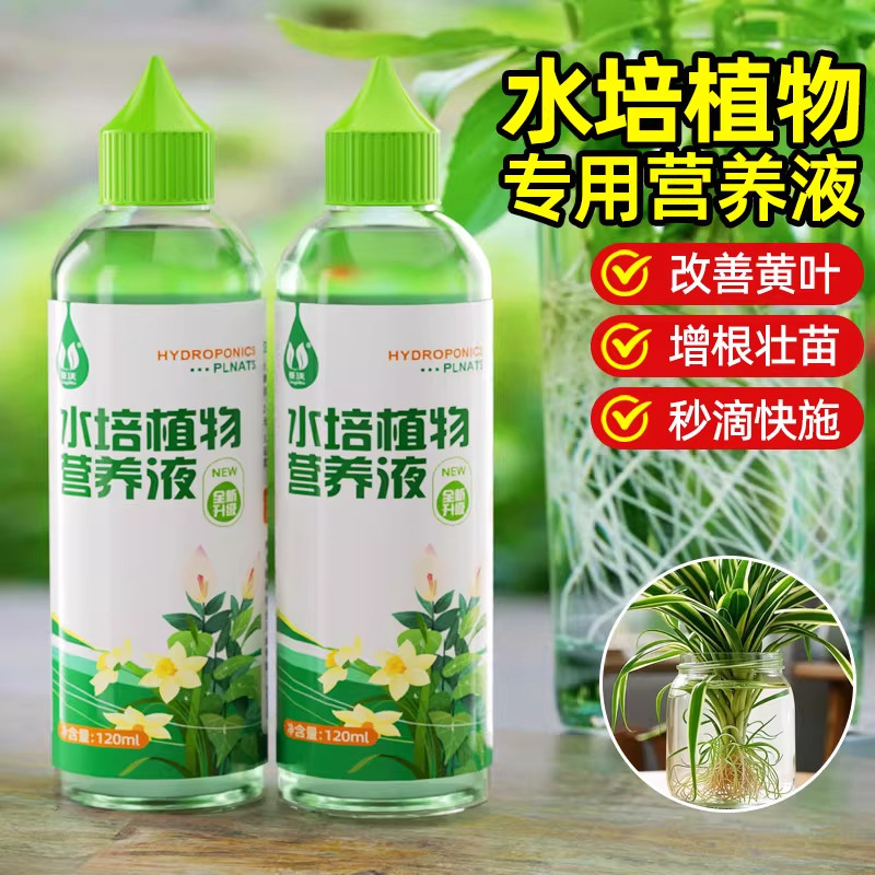 水培植物营养液通用型黄金葛富贵竹转运竹郁金香铜钱草发财树专用
