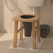 实木坐便椅老人孕妇坐便器简易家用蹲便改移动马桶便携厕所凳子