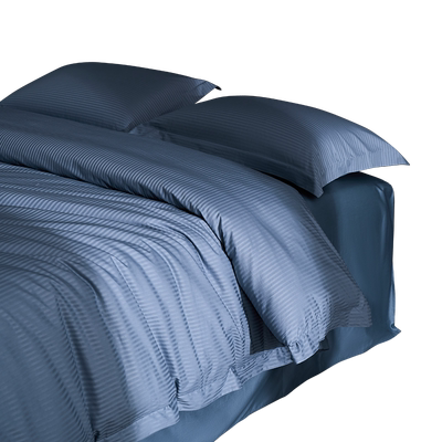 酒店风条纹四件套新疆长绒棉