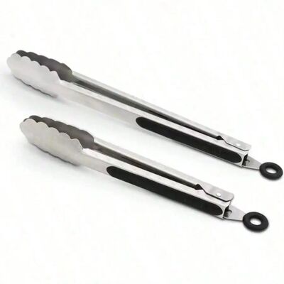 9/12Inch Stainless Steel Cooking Tongs For BBQ And Kitchen U