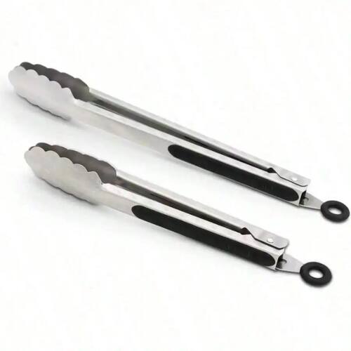 9/12Inch Stainless Steel Cooking Tongs For BBQ And Kitchen U