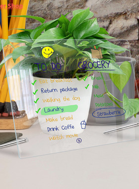 Acrylic Weekly Planner Desktop Note Board Dry Erase Whiteboa