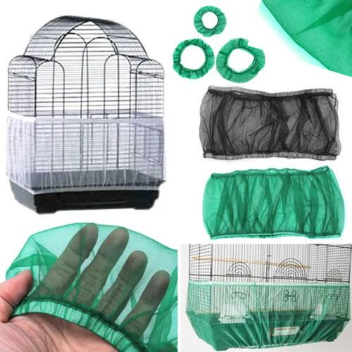 Nylon Mesh Bird Cage Cover Shell Skirt Net Easy Cleaning See