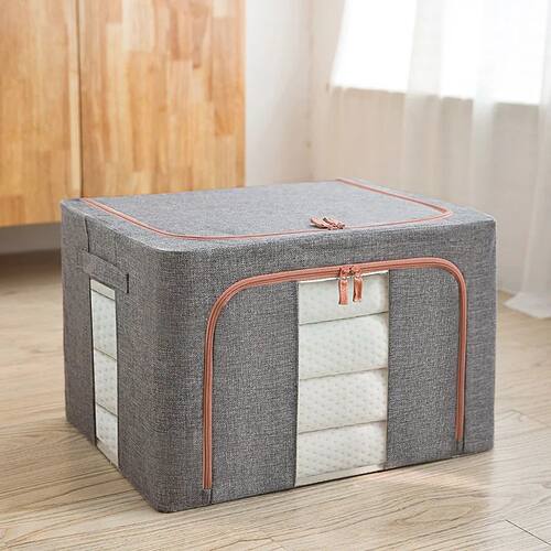 24L Stackable Clothes Storage Bins with Handles & Zipper, Co