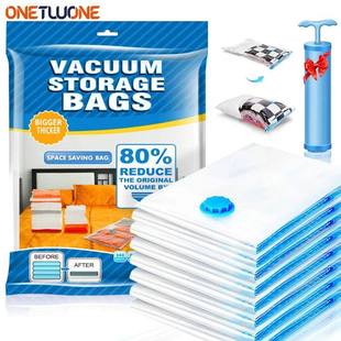 1/5/10pc Vacuum Storage Bags,for Bedding,Pillows,Towel,Cloth