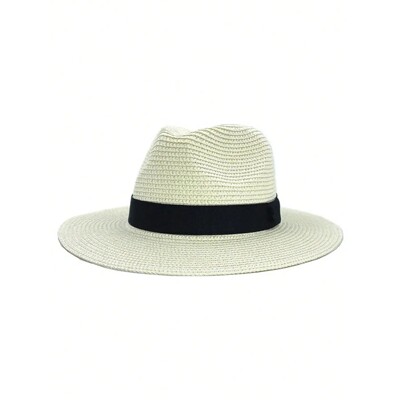 Women's Summer Panama Hats Wide Brim Straw Sun Hat Fashion U