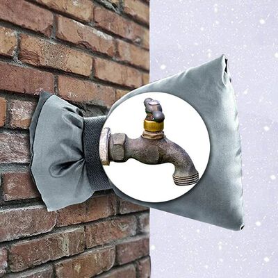 1pc External Faucet Covers for Winter, Anti-Freezing Heat Pr