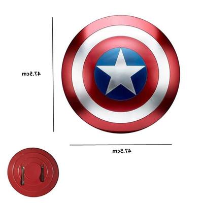 Full Metal Captain America Shield Cosplay Prop Halloween Car
