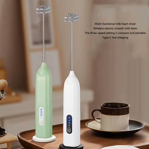Electric Milk Whisker Portable Coffee Milk Cap Frother Milk