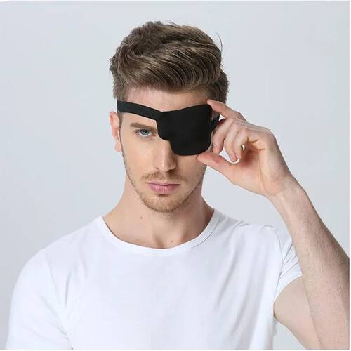 Pirate Eye Patch Unisex Black Single Eye Patch Eyepatch One