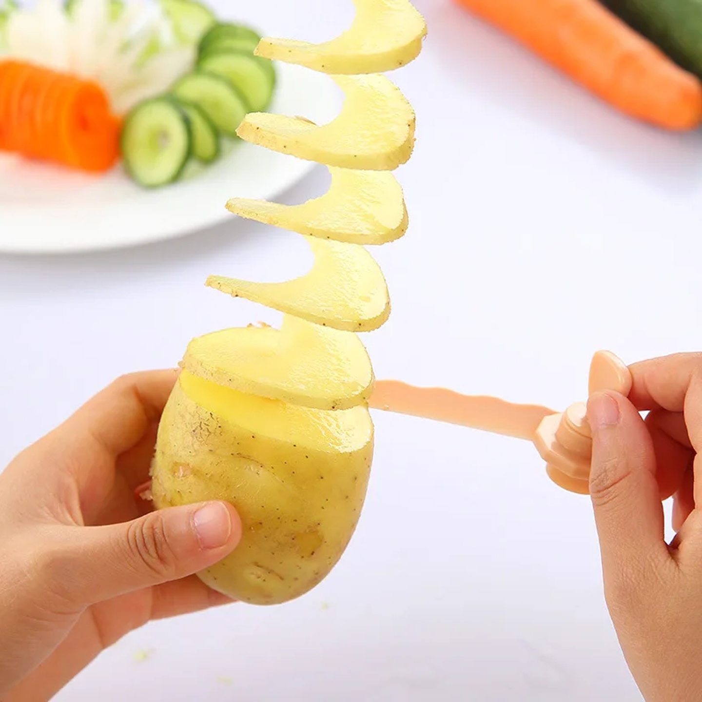 Spiral Potato Cutter Twisted Slice Potato Tower Whirlwind P