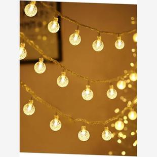 Led Crystal Ball String Lights Garland Christmas Fairy Light
