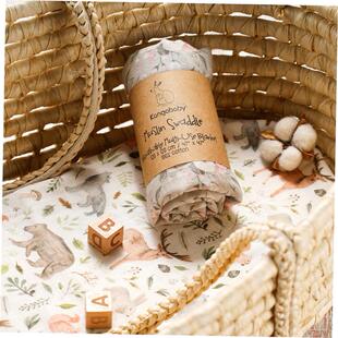 Muslin Swaddle Blanket Newborn Bath Towel Multi Designs