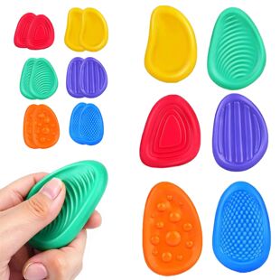 Fidget Toys Sensory Stone 6 Pack Textured Worry Stone Social