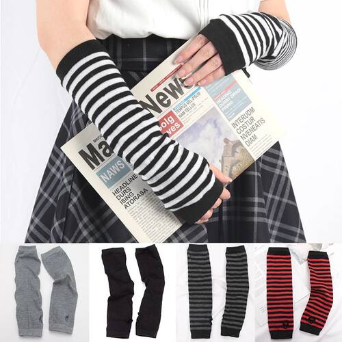 Punk Winter Warm Long Sleeves Gloves Goth Men Women Fingerle