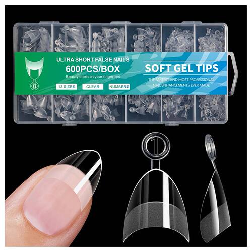 600-3000pcs French False Nails DIY Nail Art Tips Full Cover