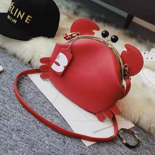 Women Fashion Ins Mini Korean Crab Design Polyester Shoulder