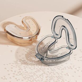 Leak Proof Simple Denture Case Sealed U Shape Transparent De