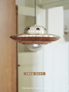 米极光影 中古包豪斯现代70s餐厅飞碟吊灯设计师覆古咖啡厅UFO灯