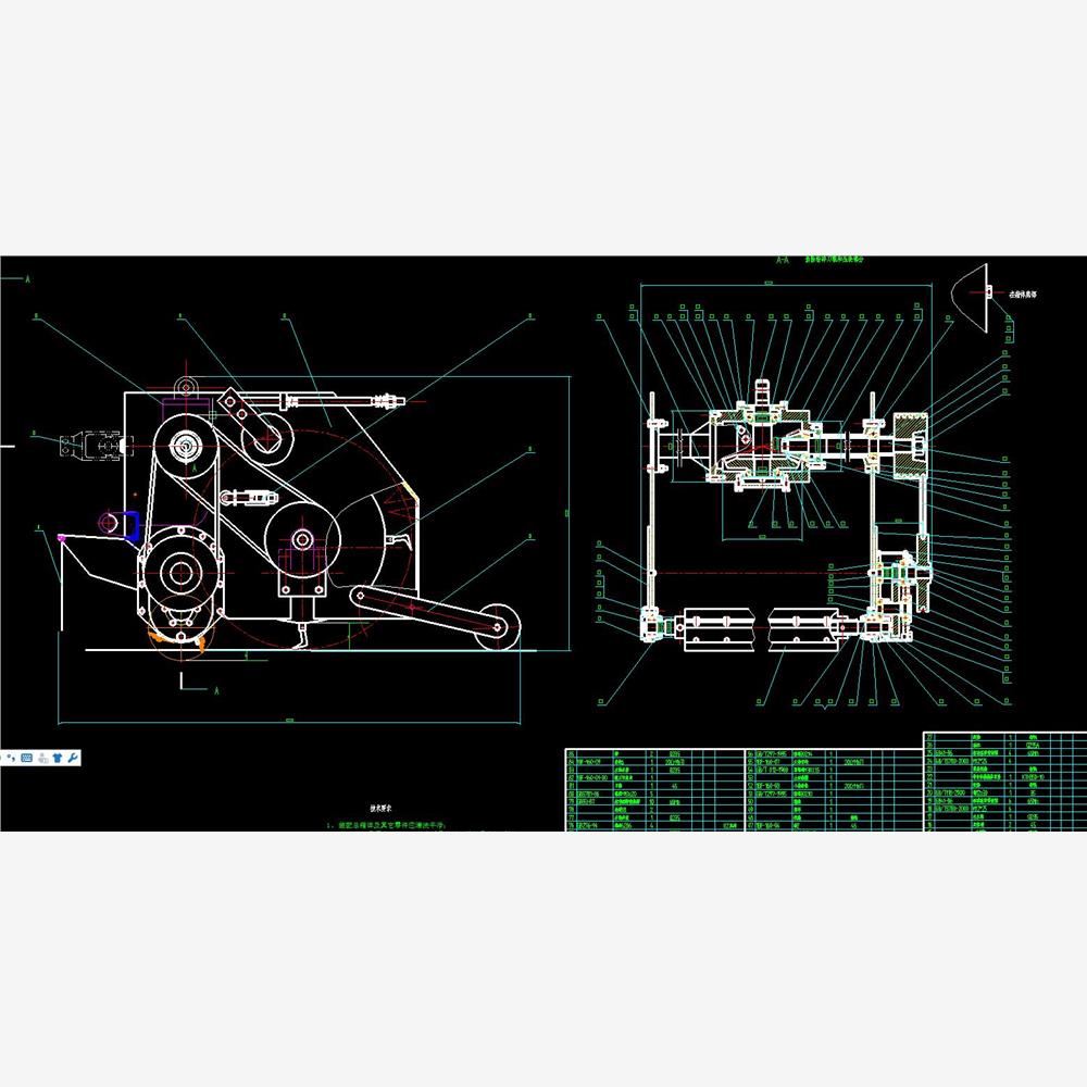 基于1BF160型拔杆粉碎还田机设计2D图机械CAD图纸