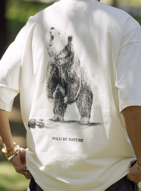 BananaClub“Animal Tee”索罗娜凉感速干动物背后印花短袖T恤