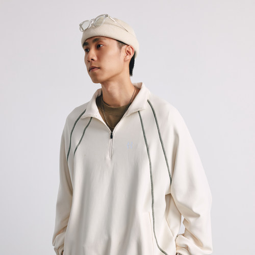 BananaClub半拉链立领卫衣