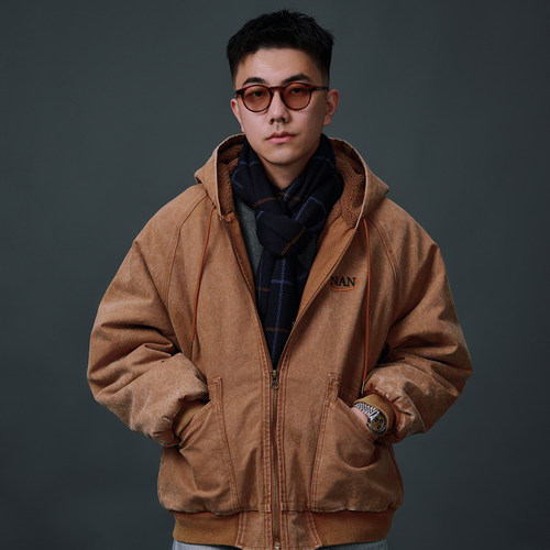 BananaClub水洗摇粒绒帆布夹克