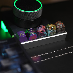 个性化键帽桌面收纳盒底座全金属铝合金