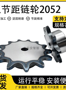 C2052双节距链轮C210AL大滚珠输送齿轮8齿-20齿 支持非标定制