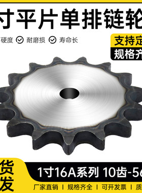 1寸平片单排链轮1寸平片
