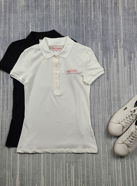 4229鱼 夏新！经典款正肩修身POLO衫 四粒贝壳扣优雅翻领T恤衫