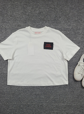 4161鱼 越南产 100%纯棉简约恤衫 夏季短袖白色圆领舒适小白T上衣