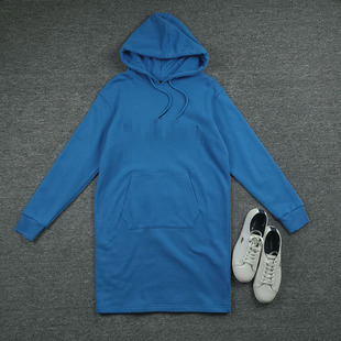 简约优雅 春秋连帽卫插袋卫衣连衣裙 王炸配大衣 柬埔寨产 3553鱼