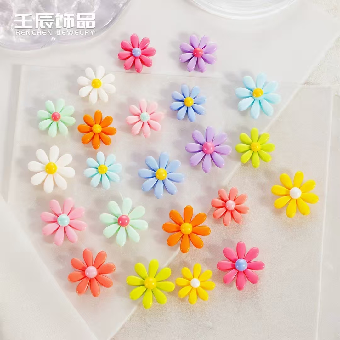 仿真小雏菊树脂diy饰品配件摆件