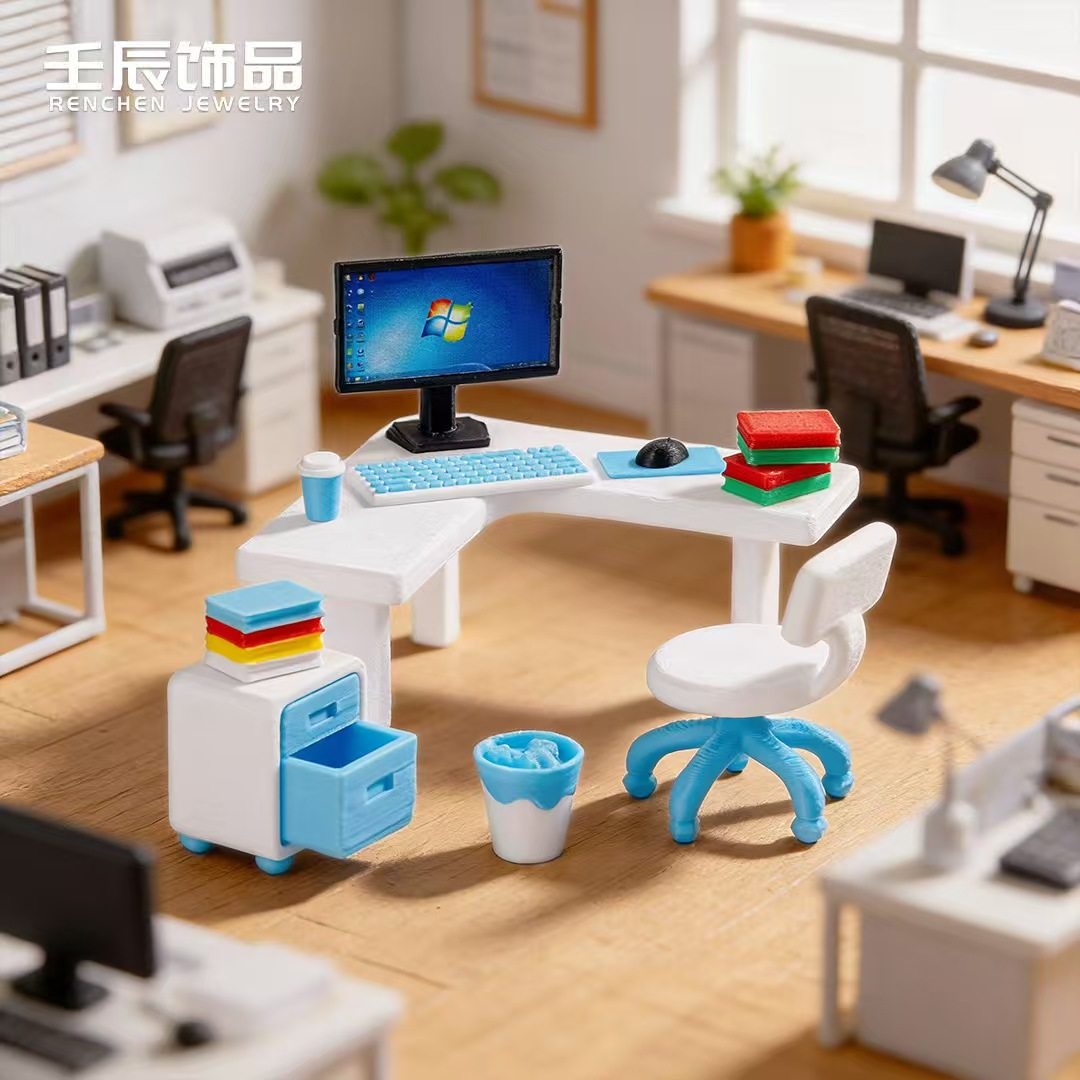 办公室现代家具家电系列造景摆件